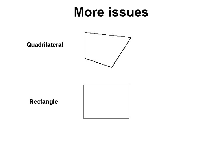 More issues Quadrilateral Rectangle More issues Quadrilateral Rectangle
