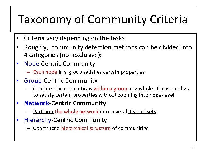 Community Detection and Graph based Clustering Adapted from
