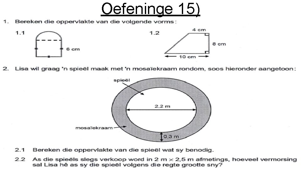 Oefeninge 15) 