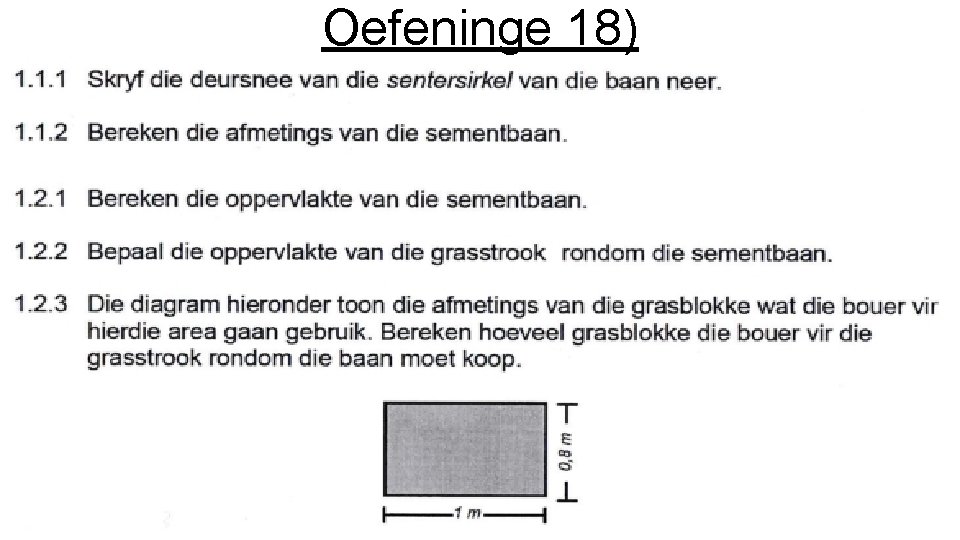 Oefeninge 18) 