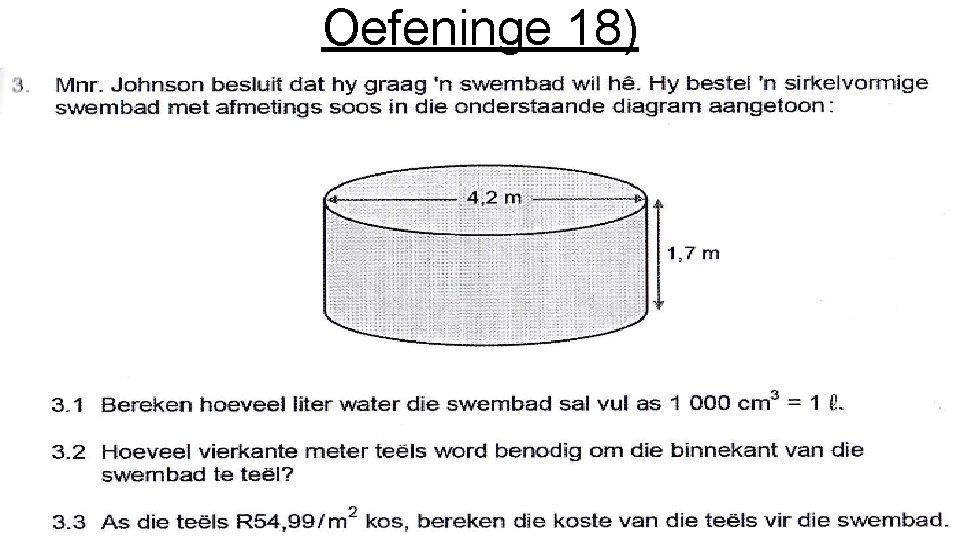 Oefeninge 18) 