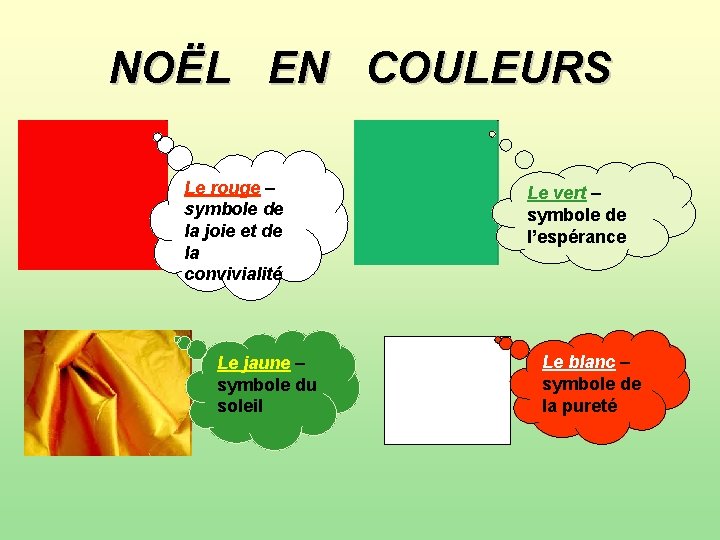 NOËL EN COULEURS Le rouge – symbole de la joie et de la convivialité