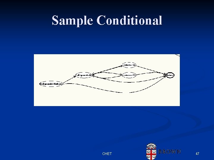 Sample Conditional CHET 47 Sample Conditional CHET 47