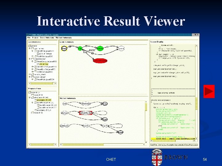 Interactive Result Viewer CHET 54 Interactive Result Viewer CHET 54