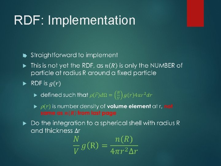 RDF: Implementation 