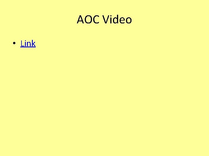 AOC Video • Link 