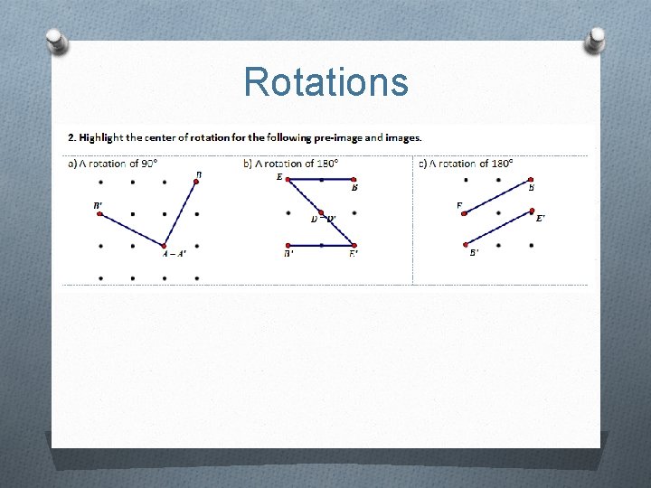 Rotations 