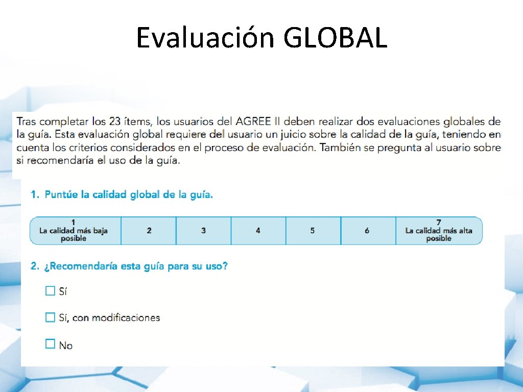 Evaluación GLOBAL 