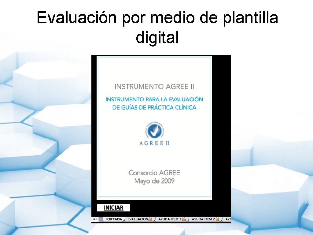 Evaluación por medio de plantilla digital 