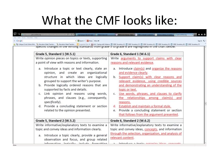 What the CMF looks like: 
