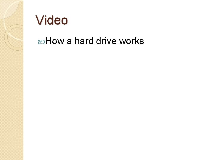 Video How a hard drive works 