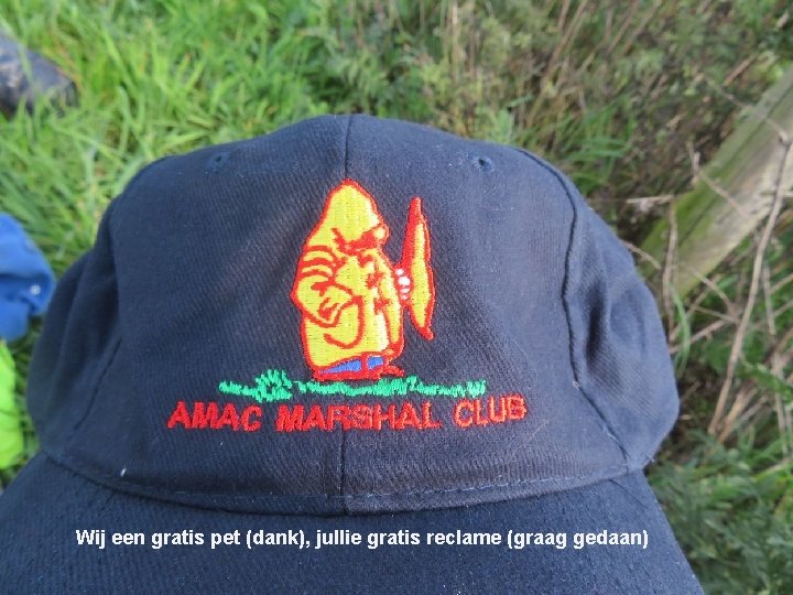 Wij een gratis pet (dank), jullie gratis reclame (graag gedaan) 