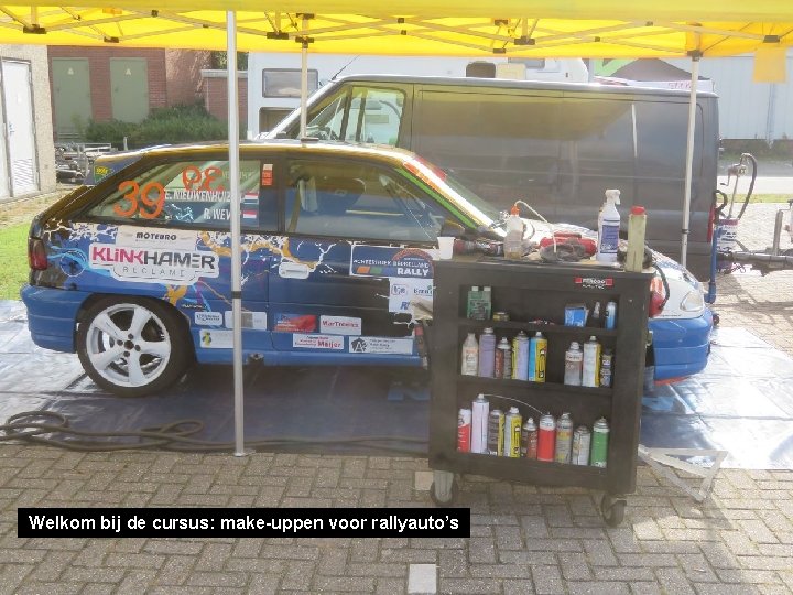 Welkom bij de cursus: make-uppen voor rallyauto’s 
