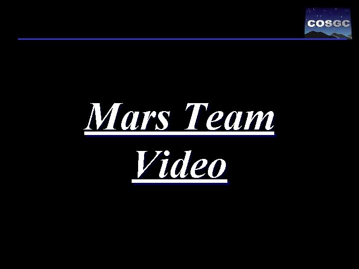 Mars Team Video 