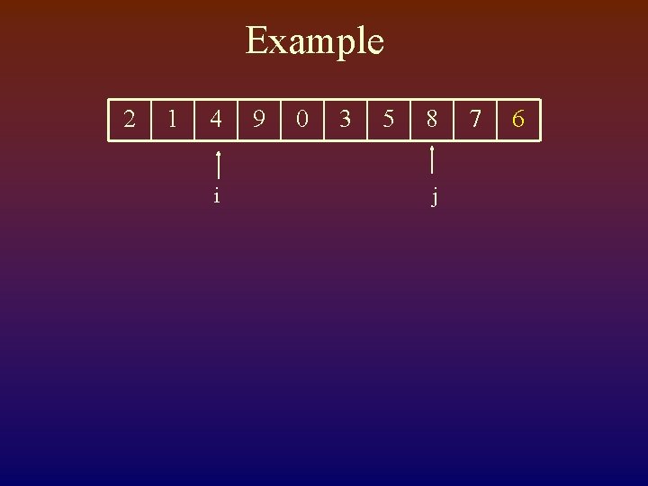 Example 2 1 4 i 9 0 3 5 8 j 7 6 