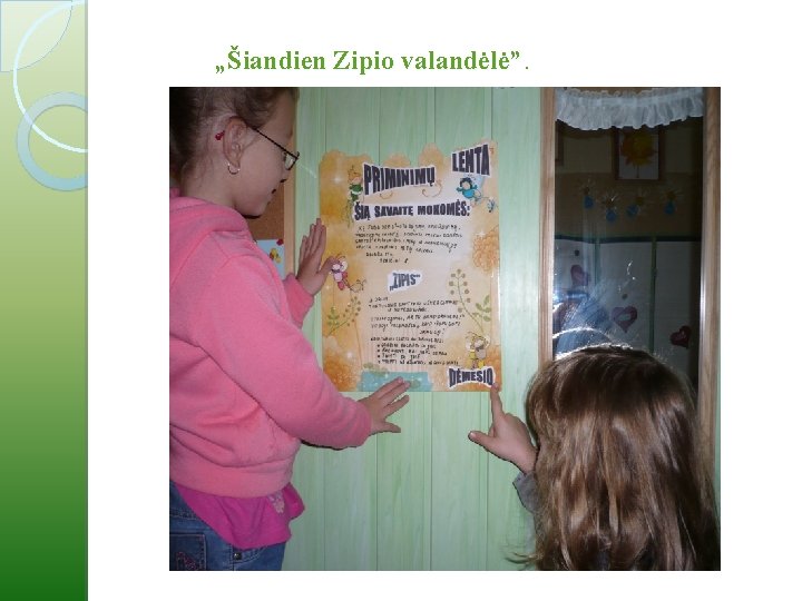 „Šiandien Zipio valandėlė” 