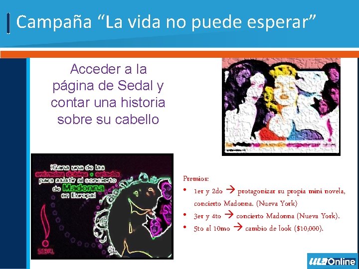 Campaña “La vida no puede esperar” Acceder a la página de Sedal y contar