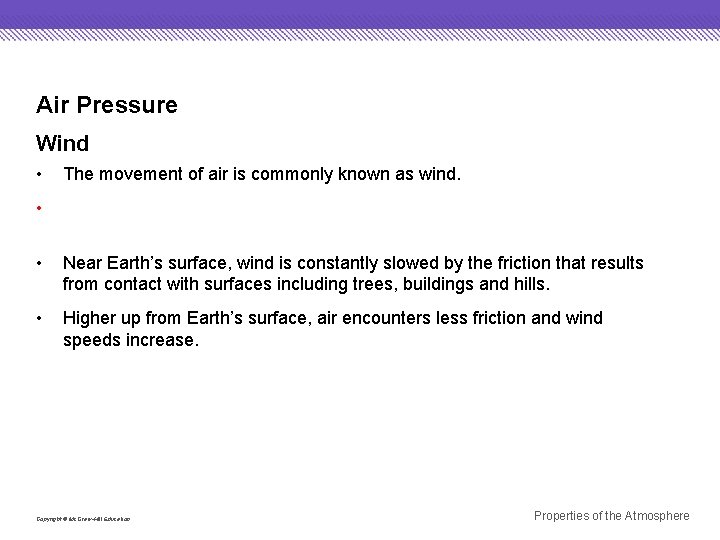 Air Pressure Wind • The movement of air is commonly known as wind. • Air Pressure Wind • The movement of air is commonly known as wind. •