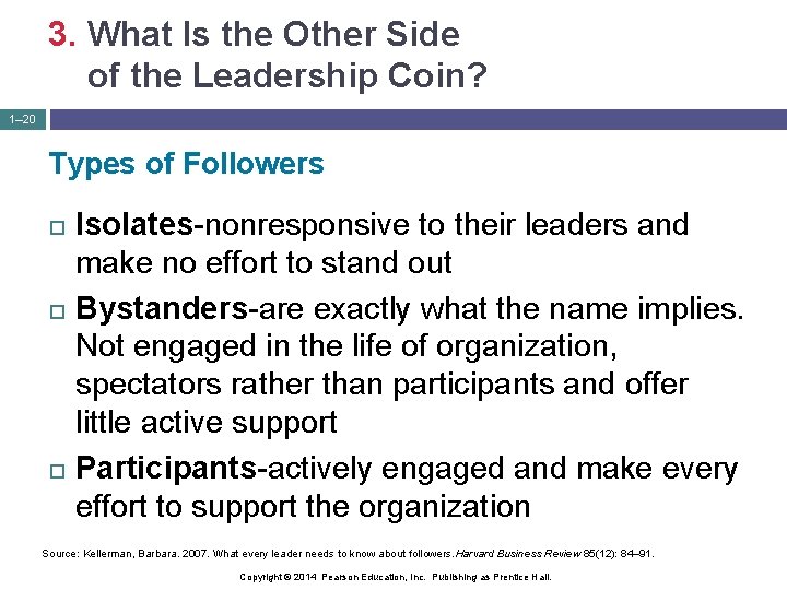 3. What Is the Other Side of the Leadership Coin? 1– 20 Types of