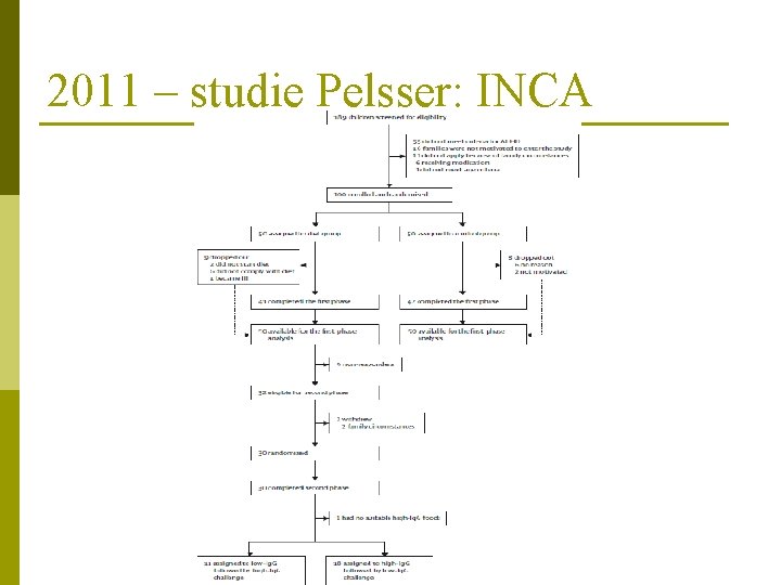 2011 – studie Pelsser: INCA 