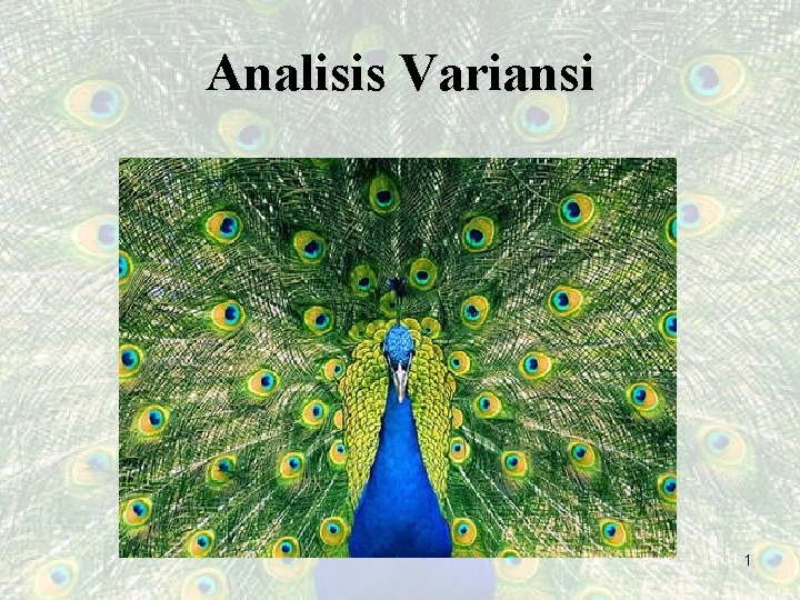 Analisis Variansi 1 