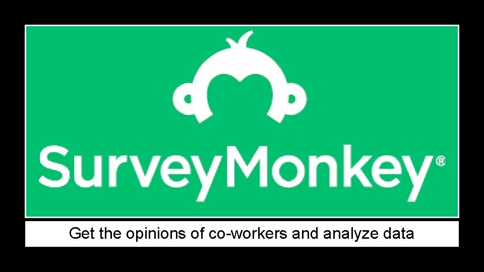 Get the opinions of co-workers and analyze data 