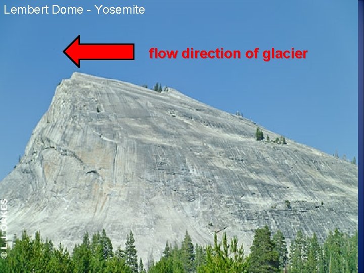 Lembert Dome - Yosemite flow direction of glacier 