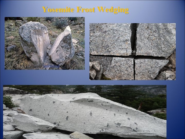 Yosemite Frost Wedging 