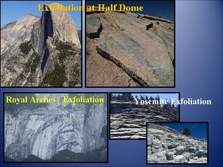 Exfoliation at Half Dome Royal Arches - Exfoliation Yosemite Exfoliation 