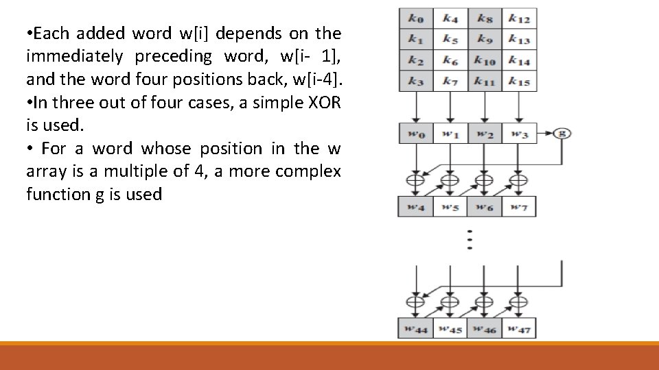  • Each added word w[i] depends on the immediately preceding word, w[i- 1],