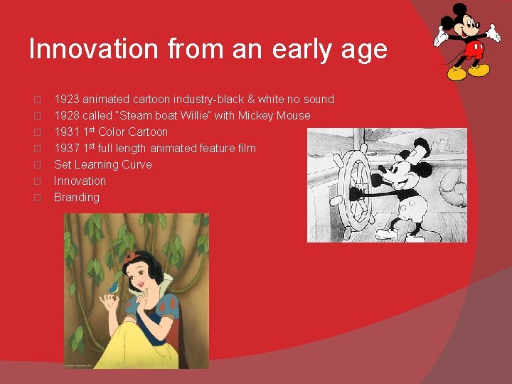 Innovation from an early age � � � � 1923 animated cartoon industry-black &