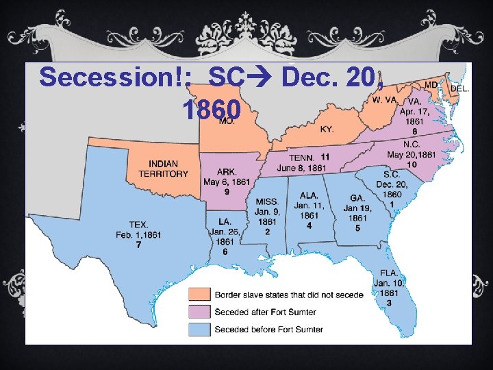 Secession!: SC Dec. 20, 1860 