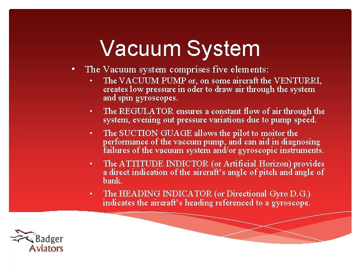 Vacuum System • The Vacuum system comprises five elements: • • • The VACUUM Vacuum System • The Vacuum system comprises five elements: • • • The VACUUM