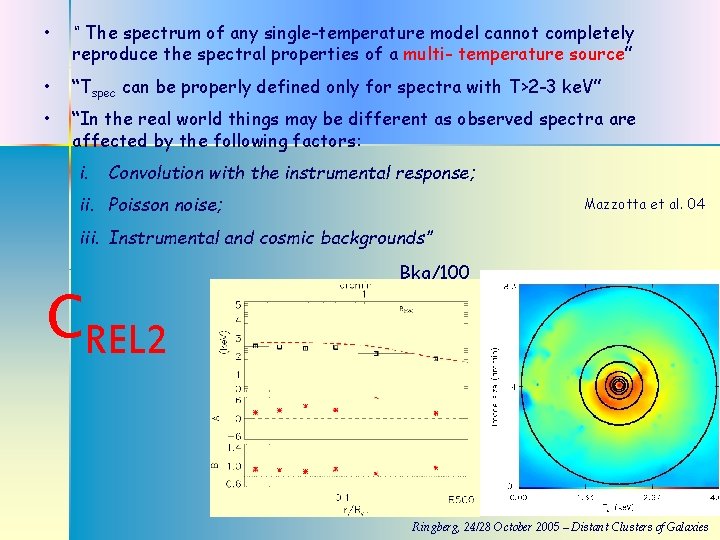  • “ The spectrum of any single-temperature model cannot completely reproduce the spectral