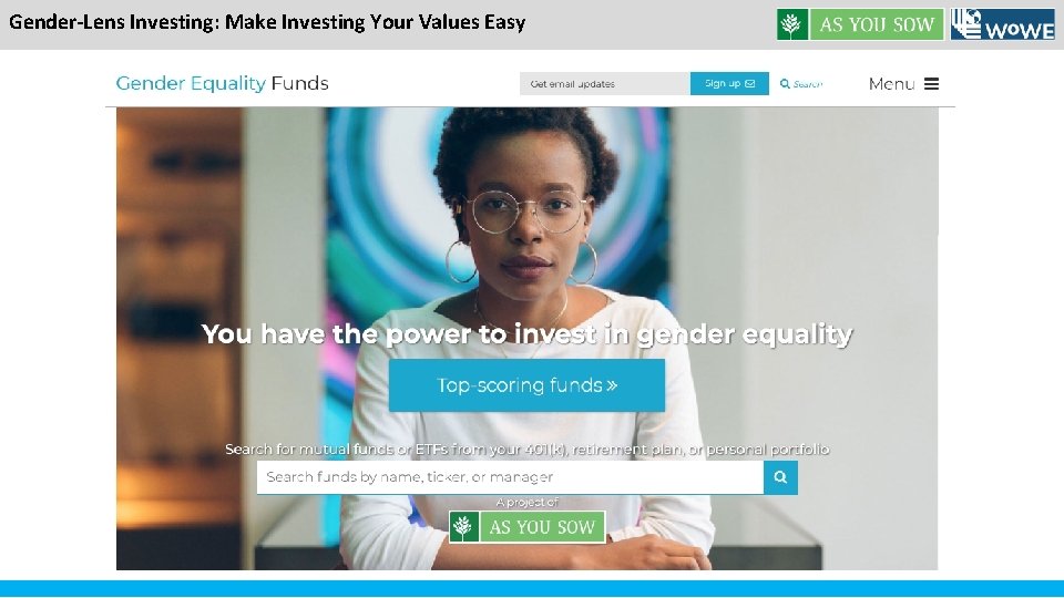 Gender-Lens Investing: Make Investing Your Values Easy 