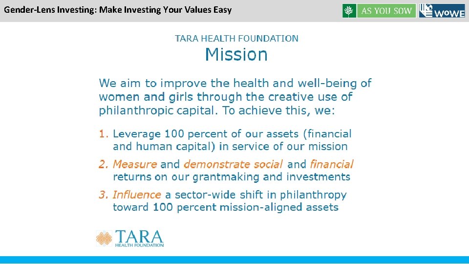 Gender-Lens Investing: Make Investing Your Values Easy 