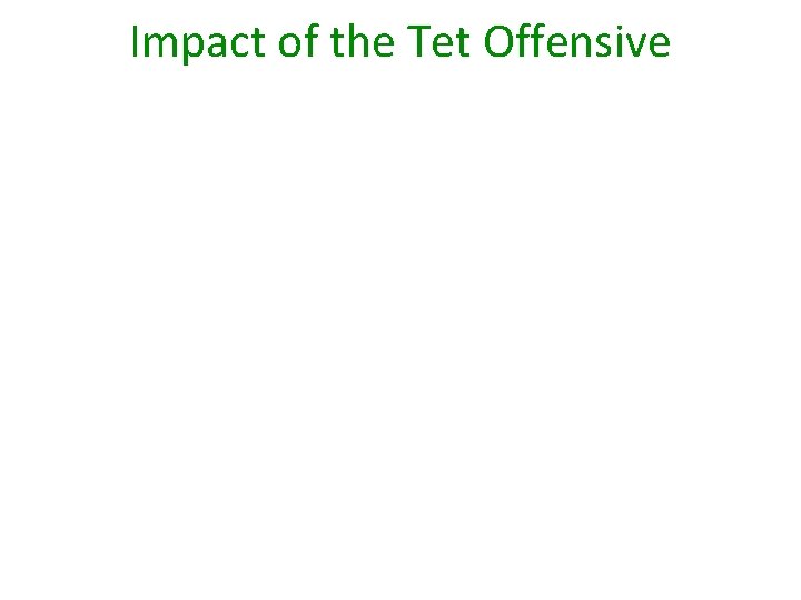 Impact of the Tet Offensive 
