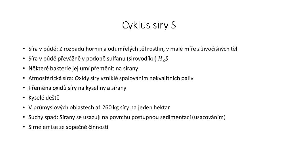 Cyklus síry S • 