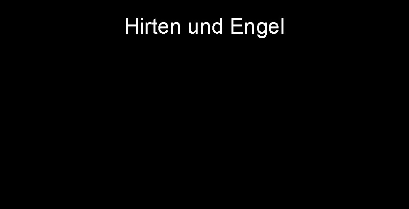 Hirten und Engel 