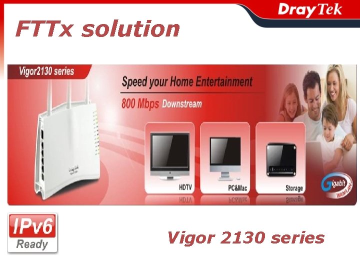 FTTx solution Vigor 2130 series 