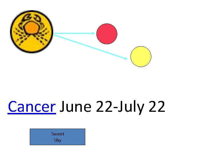 Cancer June 22 -July 22 Sweet Shy 