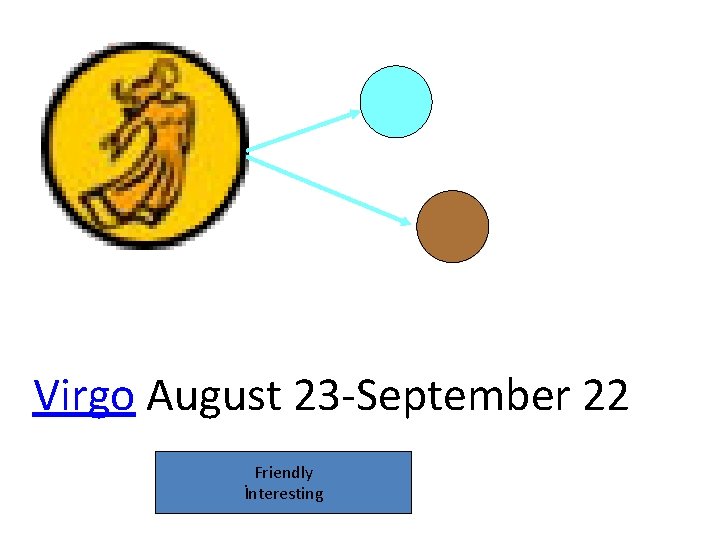Virgo August 23 -September 22 Friendly İnteresting 