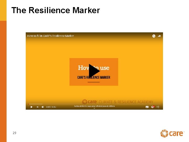 The Resilience Marker 29 