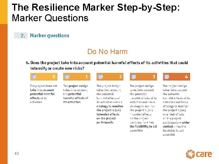 The Resilience Marker Step-by-Step: Marker Questions Do No Harm 43 