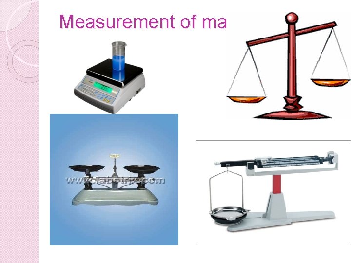 Measurement of mass 