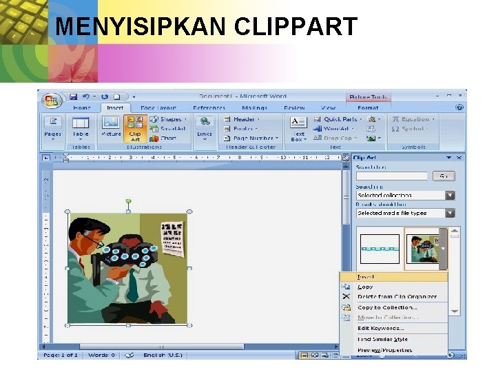 MENYISIPKAN CLIPPART 