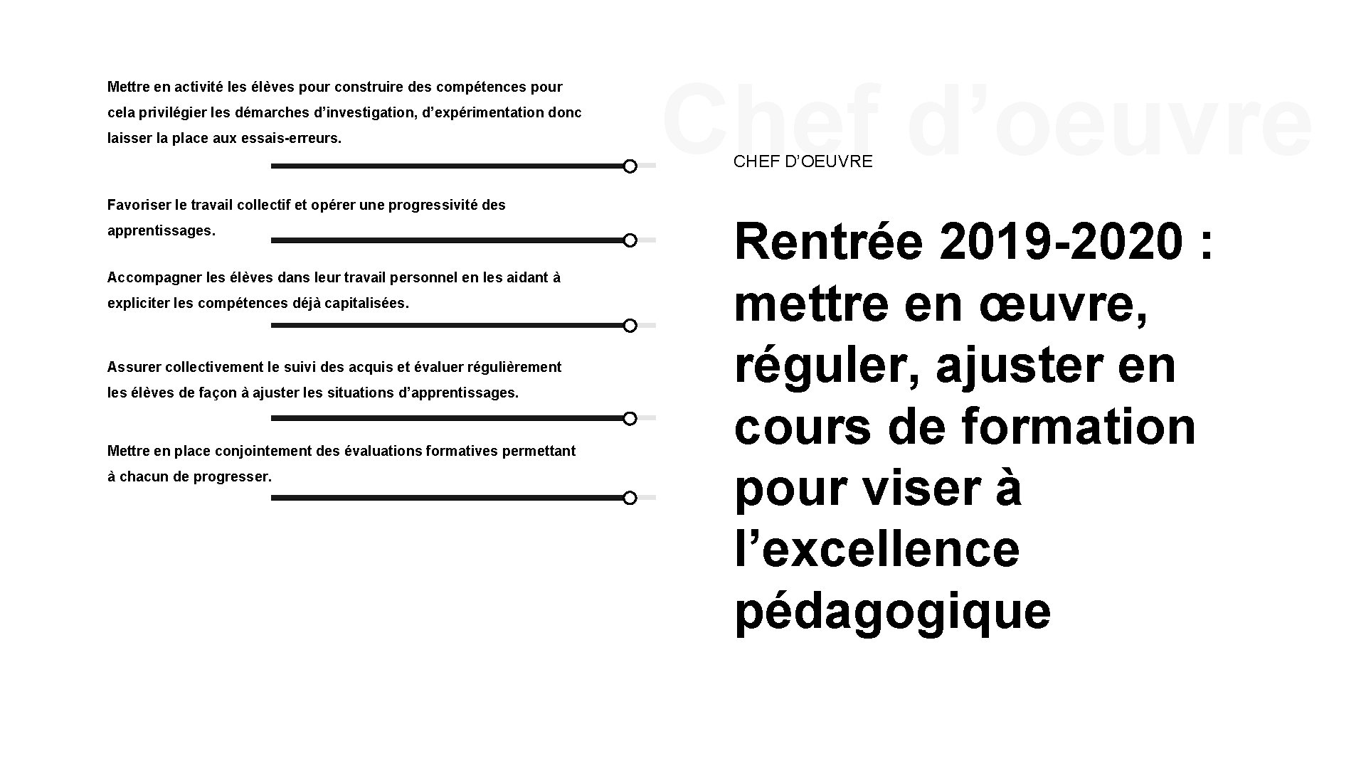 Mettre en activité les élèves pour construire des compétences pour cela privilégier les démarches