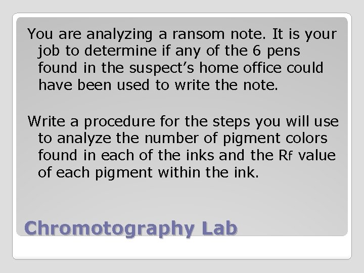 You are analyzing a ransom note. It is your job to determine if any