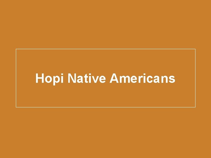 Hopi Native Americans 