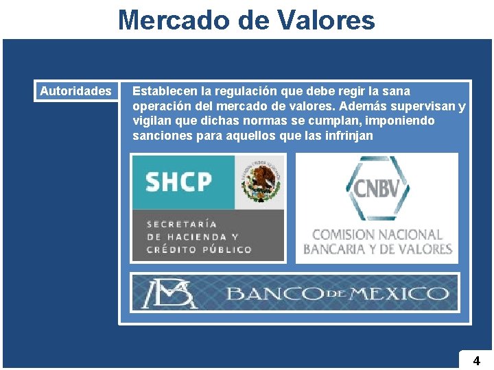 Mercado de Valores Autoridades Establecen la regulación que debe regir la sana operación del